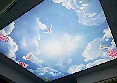 Gergi Tavan, Gergi Tavan Modelleri Baskılı Gergi Tavan 466